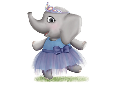 Ms. Elegant Elephant animal character book illustrations character design childrens book illustrations elephant illustration kids books