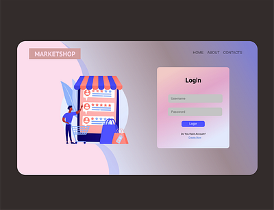 login page branding design graphic design ui ux website