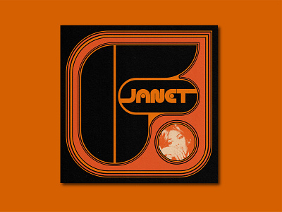 If Single Cover 1990s album album cover collage creative graphic design janet jackson music pop culture redesign retro type design typography vinyl