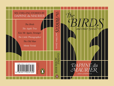 'The Birds' Book Cover alfred hitchcock book book cover cover cover design cre creative daphne du maurier design graphic design illustration literature pop culture redesign retro the birds typography vintage