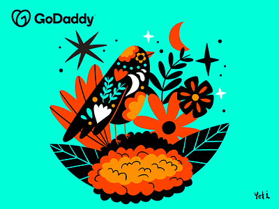 Day of the Dead Illustrations for GoDaddy