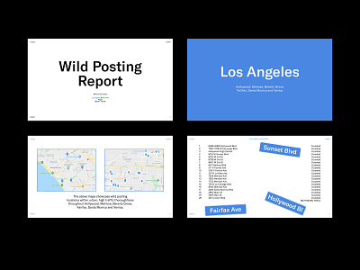 Wild Wheat-pasting Presentation Deck layout presentation design
