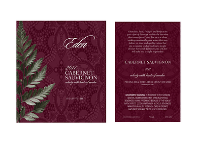 Cabernet Sauvignon Wine Label