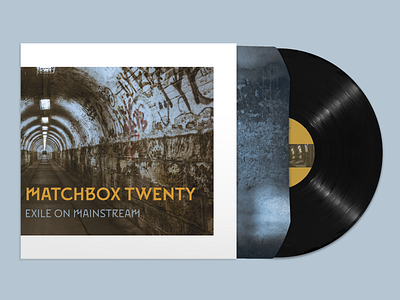 Matchbox Twenty Vinyl ReDesign adobe illustrator album cover brand branding concert graphic design vinyl