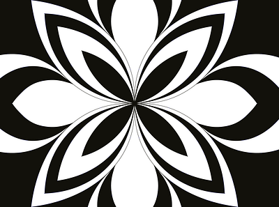 Playing with Shapes | Black and White Mandala adobe art black and white design digital digital art elegant graphic design illustration illustrator mandala procreate smooth wow factor