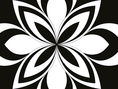 Playing with Shapes |  Black and White Mandala