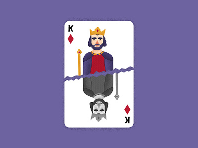 King of Diamonds cards illustration illustration art king king of diamonds playing cards poker procreate weekly warm up weeklywarmup