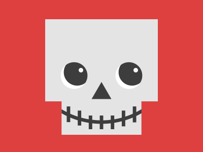 Day 10- Happy skull 31daysofskulls halloween skull square vector