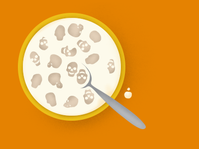 Day 20- Cereal skulls 31daysofskulls cereal illustration skulls