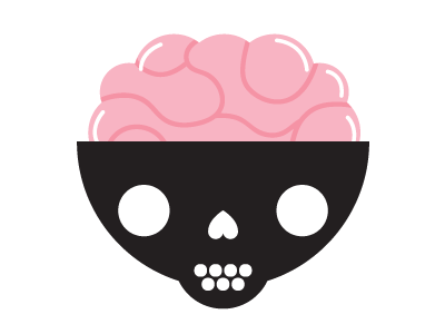 Day 21 Skull 31daysofskulls brain halloween skull vector