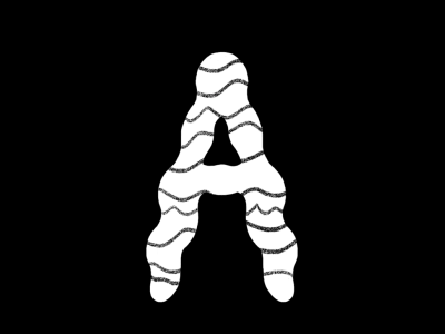 A! 36daysoftype animated blackandwhite fun lettera type typography