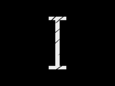 I! 36daysoftype animated blackandwhite fun letteri letters type typography