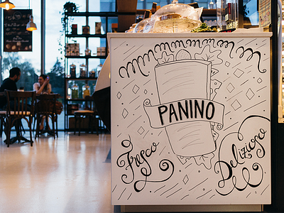 Bruno Panino bread bruno illustration lettering local marker panino posca restaurant sandwich