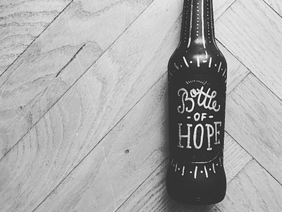 Bottle Of Hope art bottle creative lettering letters paint posca