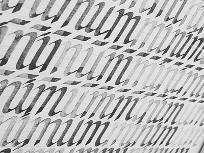 Minimum Calligraphy Sheet calligraphy cancellaresca ink italic minimum parallel pen pen practice sheet