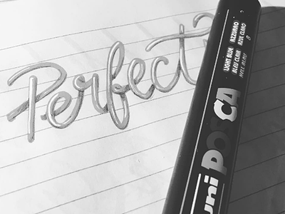 Perfect Lettering with Shadows 3d lettering lettering letters marker perfect posca shadow lettering