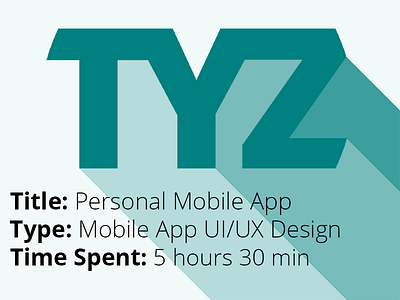 TNT - Personal Mobile App android app design mobile personal branding uiux