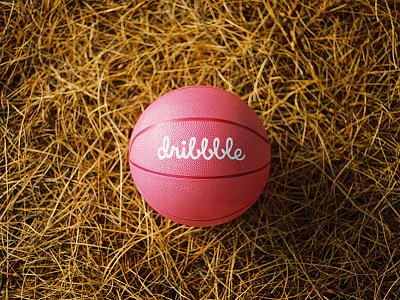 Dribbble Ball ball basket ball dribbble first shot invite logo portra 400 thank you