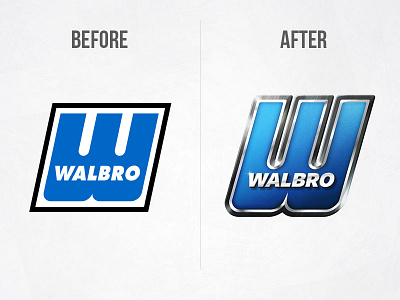 Walbro Logo Redesign after before corporate design logo modern redesign update