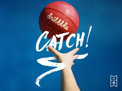 1 Dribbble Invite - Catch! ball basketball catch dribbble invitation invite portra 400