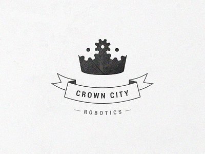 Crown City Robotics Logo cog coronado crown engineering gear logo minimal robotics san diego