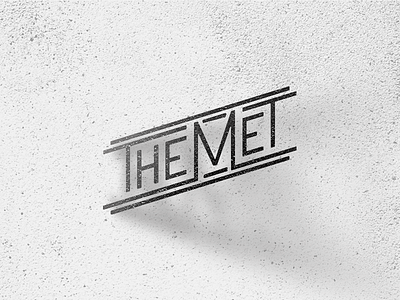 The Met Logo band hipster logo modern music retro rock the met