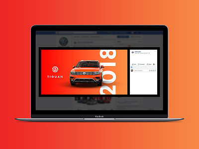 Volkswagen Facebook Ad ad automotive clean color design facebook gradient media minimal social volkswagen web