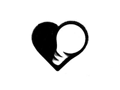 Light Bulb + Heart Logo Sketch health idea light bulb logo medical negative space shadow