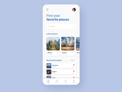 Traveling app concept