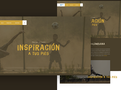 Balls Website balls brown colombian company homepage uidesign webdesign