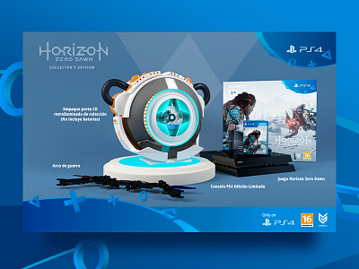 Horizon Zero Dawn - Collector's Edition 3d collection game horizon zero dawn packaging ps4 videogame