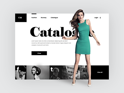 Fashion landing page design exploration art brand branding color concept creative logo minimal mobile modern typography ui ui design uidesign ux vector web web design webdesign