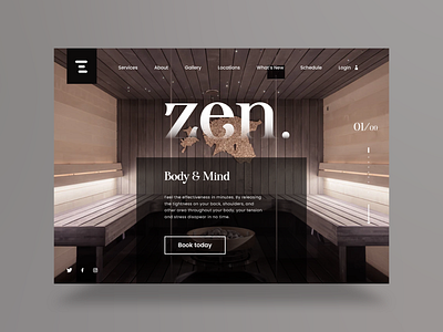 Zen Spa web design 3d animation app app design appdesign branding color design graphic design illustration logo motion graphics typography ui ui design uidesign ux vector web design webdesign