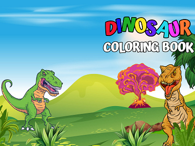 kdp / Paperback / Book Cover - Dinosaur Coloring Book