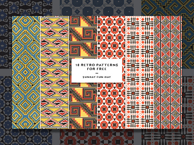 18 Free Retro Patterns aztec background free download freebie freebies pattern pattern art pattern design retro vintage