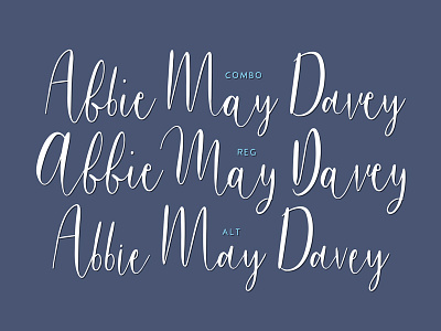 New 'Bouncy Castle' Font calligraphy font type typography
