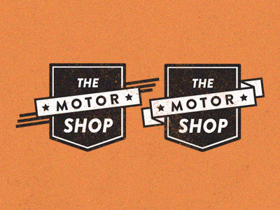 "The Motor Shop" Badge Design badge badge design emblem logo logo design