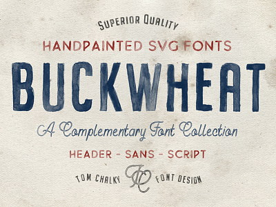 Buckwheat - A Collection of Handpainted Opentype SVG Fonts color font color fonts colour font colour fonts handlettering lettering opentype svg svg svg fonts typography