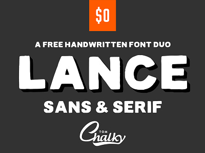Lance Sans & Serif - Free Fonts for Commercial Use bold bold font commercial use fonts free free font free fonts hand drawn fonts headline font lettering type typography