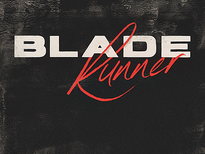 Blade Runner 1980 type 1980s 80s font logo logo design movie type type design typography
