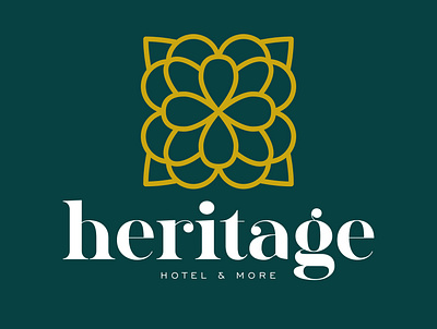 Heritage Hotel & More branding graphic design hotel logo