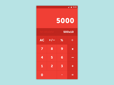 Daily Design 003 - Fat Calculator