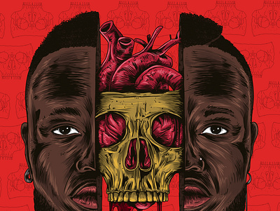 Cover album cd Rapper Djonga - Fanart design graphic design illustration logo