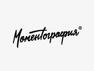 Momentography (polaroid store) lettering logo typography