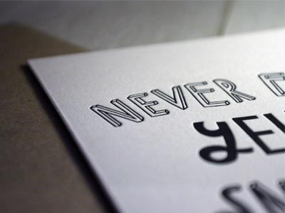 Never eat yellow snow:) card drawn graphic hand illustrator lettering letterpress typography vector