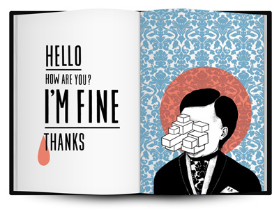 Kafka art book graphic illustration typography