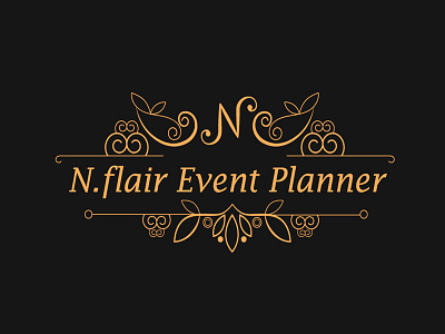 Logo Design for N Flair Event Planner branding design event flat icon illustration logo minimal planer print vector