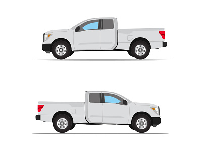 Pickup Truck Vector Vector Illustration