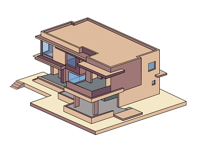 isometric house illustration