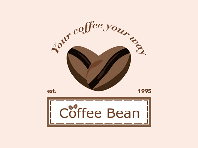 Coffee shop logo design for Coffee bean